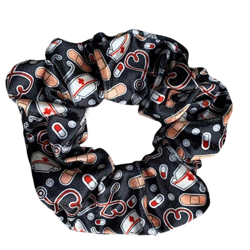 Infinity Collection Nurse Scrunchie, Hair Ties, and Nursing Elastics Gift - Image 1